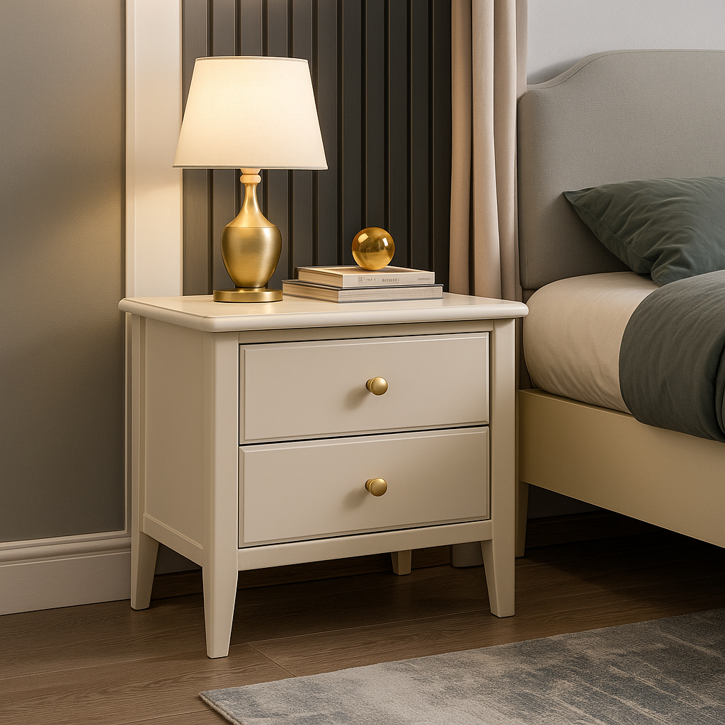 Mesa de Cabeceira Creme