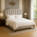 Cama Leather 1.5*2.0 Cinza