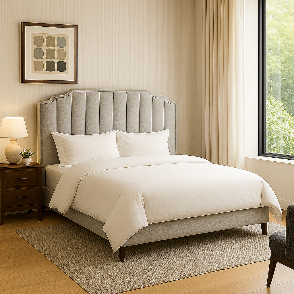 Cama Leather 1.8*2.0 Cinza