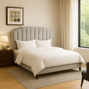 Cama Leather 1.8*2.0 Cinza