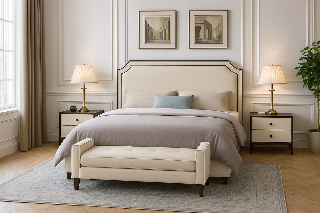 Cama Leather 1.5*2.0 Cinza Claro