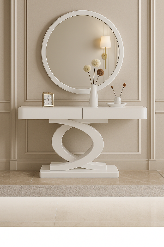 Aparador L1300 x L380 x A800 Branco glossy