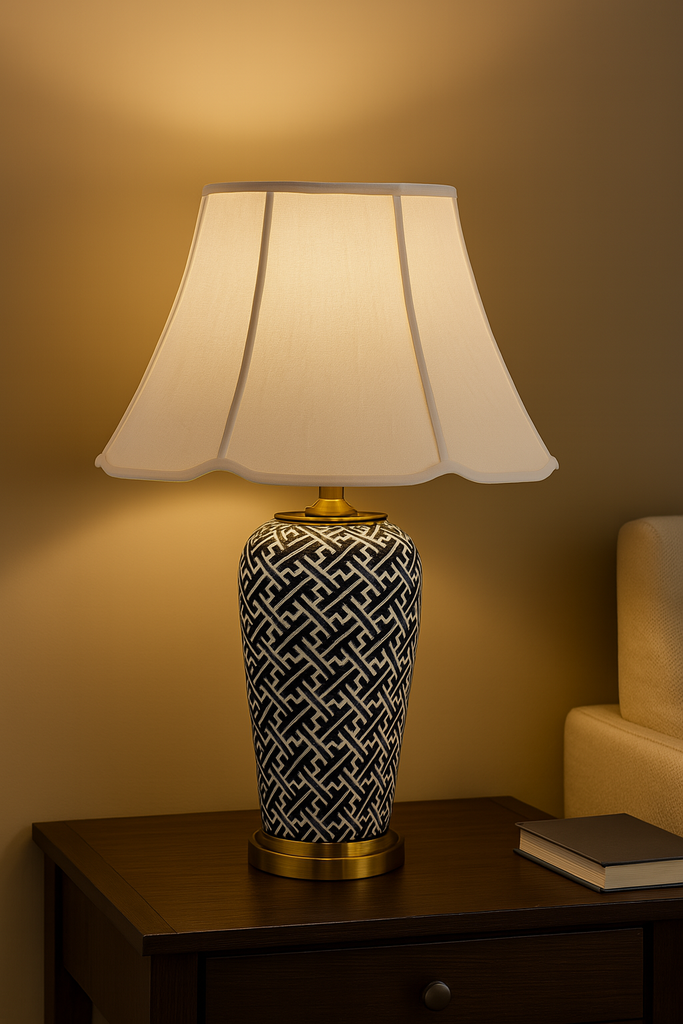 Candieero De Mesa Ceramica Azul 