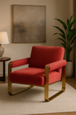 Poltrona Sofa vermelho