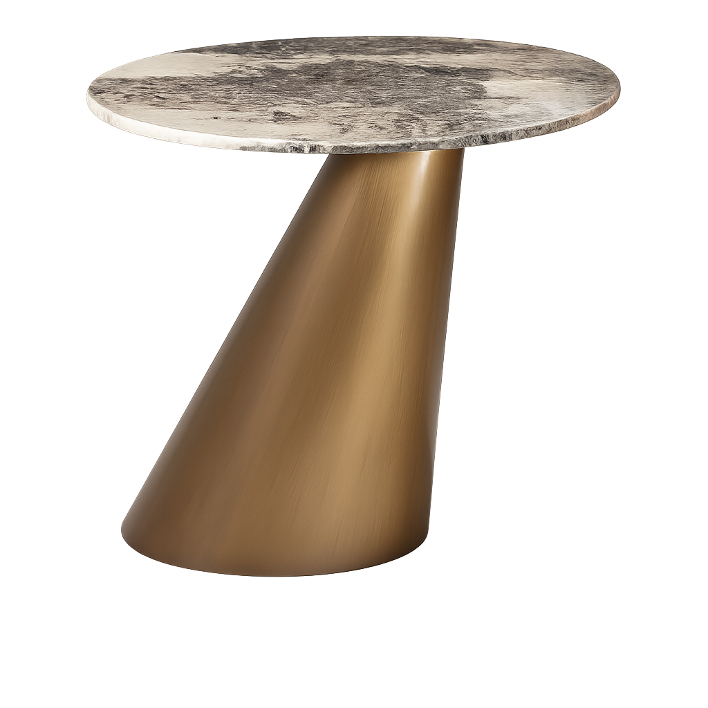 Mesa de Canto 500*500H Dourado