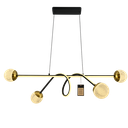 Candeeiro Dourado e Preto