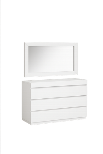 Aparador de quarto L1200 x L415 x A800 Branco glossy