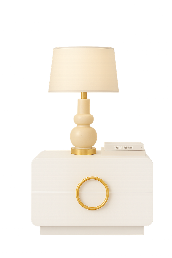 Mesa de Cabeceira-Branco glossy -L580 x L414 x A480 