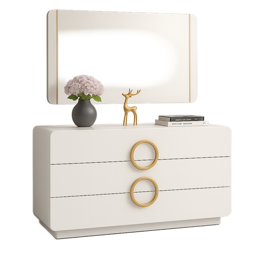 Aparador de quarto- Branco glossy- L1200 x L415 x A800 