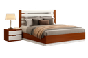 Cama- Branco glossy + Castanho- L1870 x L2100 x A500 