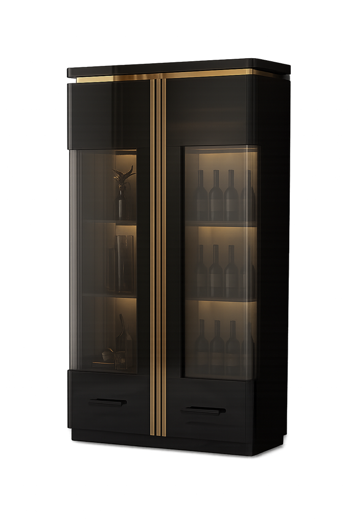 Armário de exposição -Preto- L1000 x L400 x A1900 