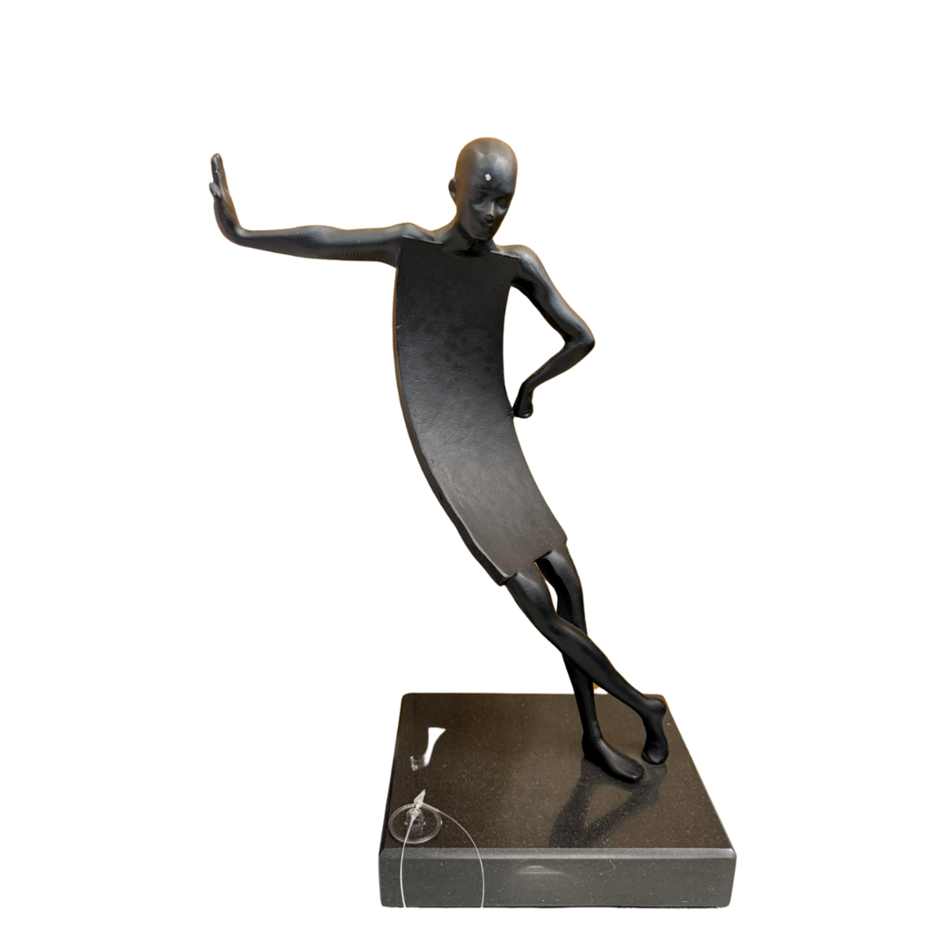 Peça Decorativa Mármore e Ferro