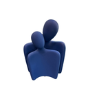 Set 2 Peça Decorativa  Azul ceramica