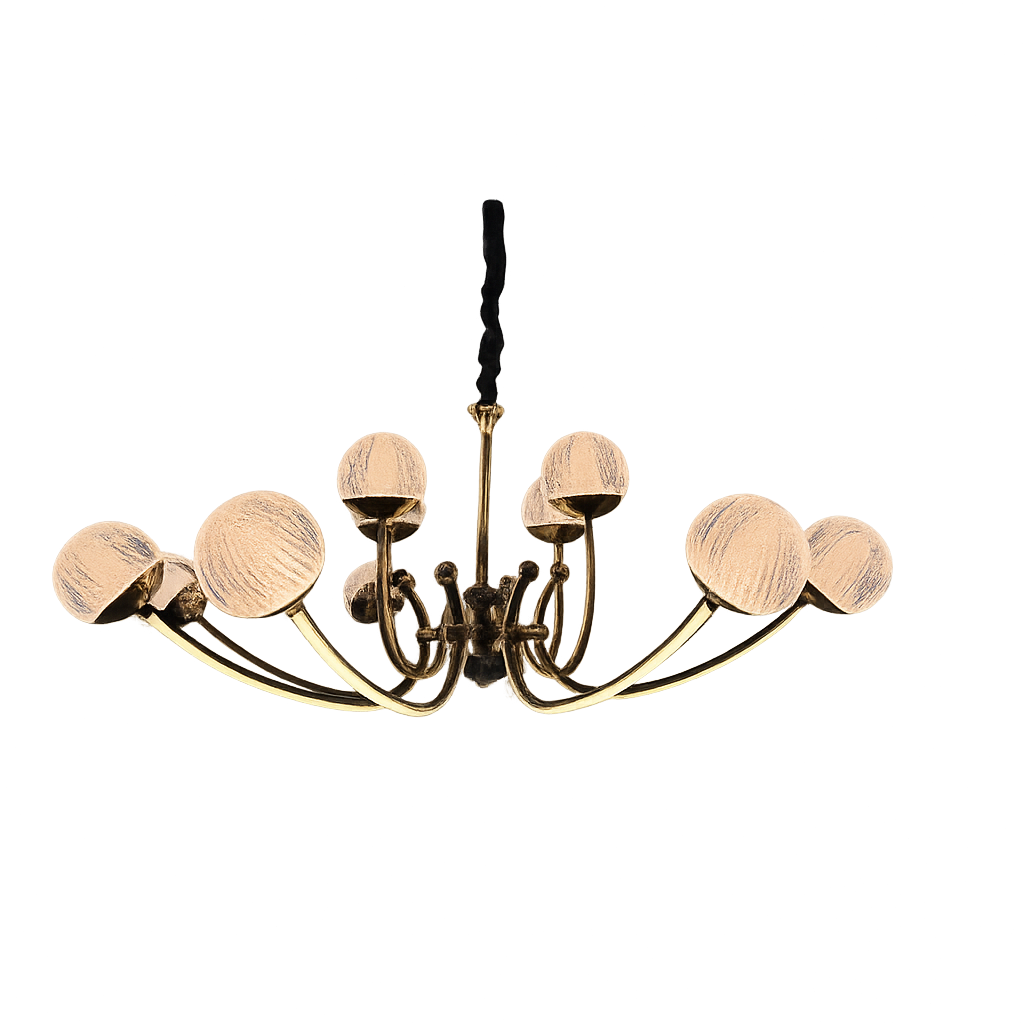 Candeeiro Dourado e Preto 