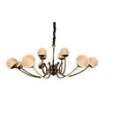 Candeeiro Dourado e Preto 