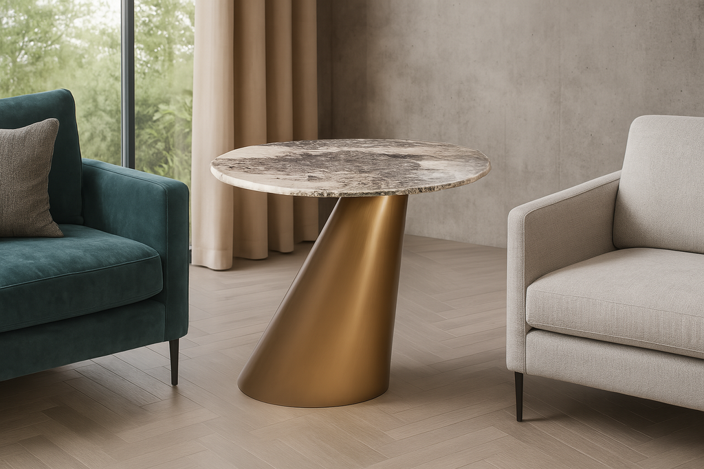 Mesa de Canto Dourada