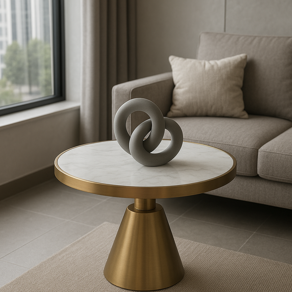 Mesa de Canto  Dourada