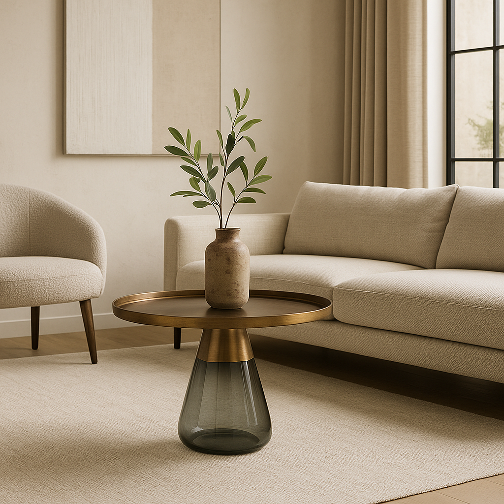 Mesa de Canto 500*520H Cinza