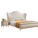 Cama Creme e dourado 