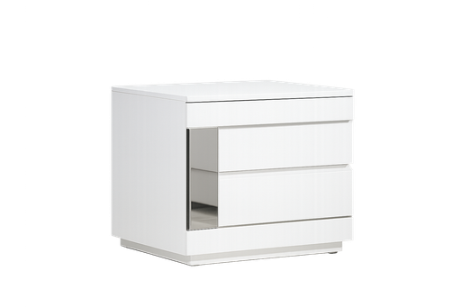 [99764L-NSWT] Mesa de Cabeceira L580 x L414 x A480 Branco glossy