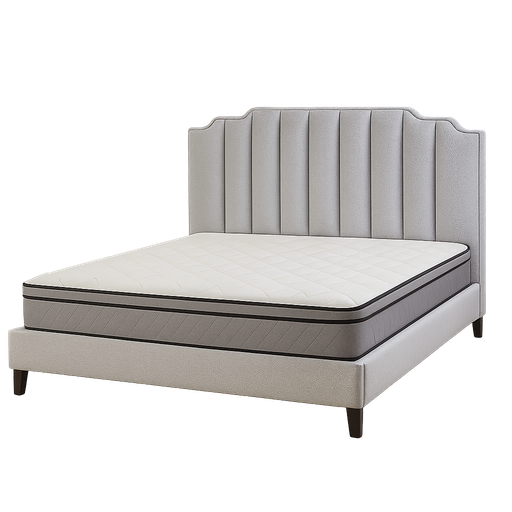 [601(1.8*2.0)] Cama Leather 1.8*2.0 Cinza