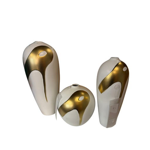 [C32-1-16] Vaso Decorativo Ceramica - 3PCS