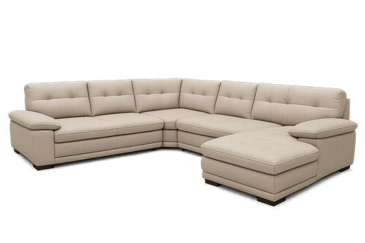 [962-1] Sofá Creme em formato U