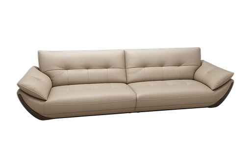 [1361] Sofa Beige- 3 lugares 